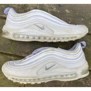 Nike Air Max 97 Triple White Wolf Gray Running Shoes 921826-101 Men’s - Sz 10.5